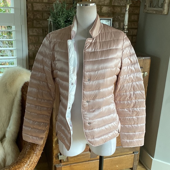 GIL BRET REAL DOWN BUTTON BLUSH PUFFER JACKET 8 EXCELLENT - Picture 6 of 10